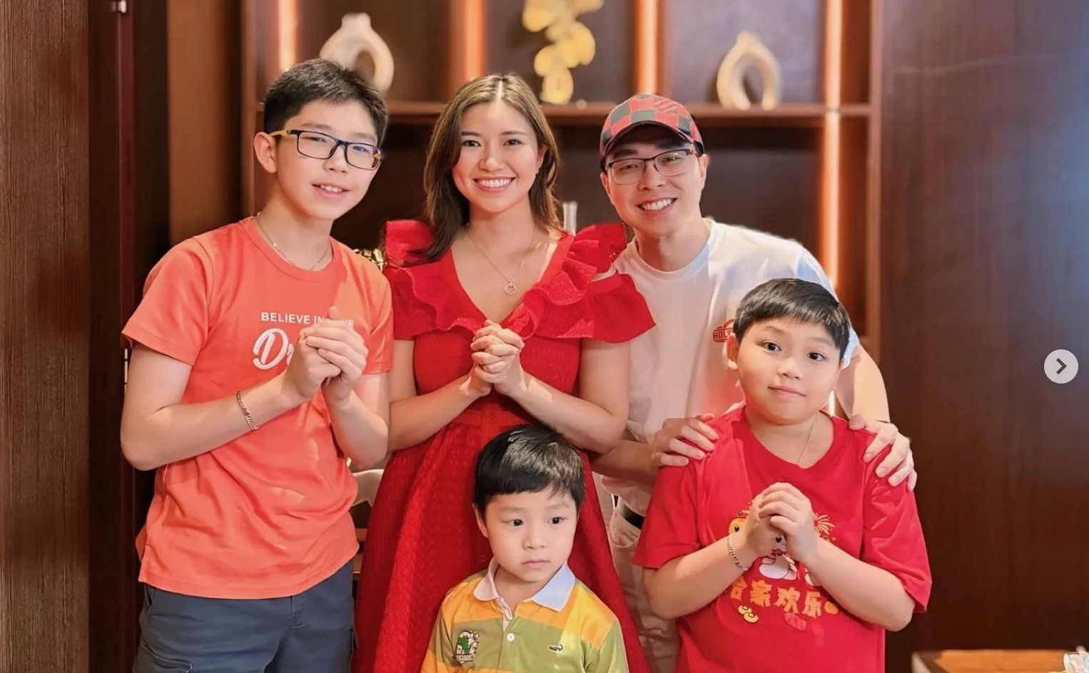 Perayaan Imlek keluarga Richard Lee (Foto: Instagram Reni Efendi)