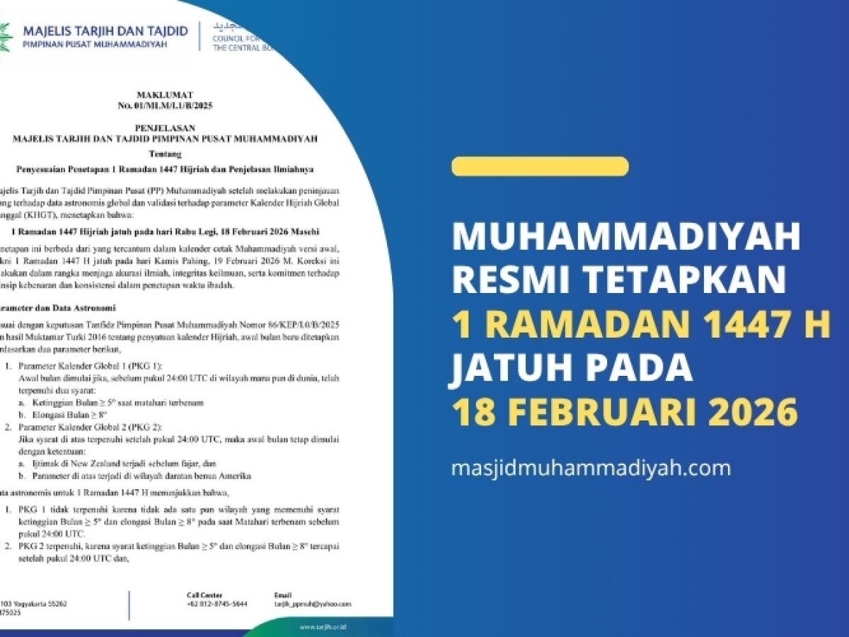 Kapan Ramadan & Lebaran 2026? Ini Jadwal dari PP Muhammadiyah