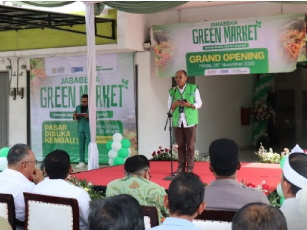 BRI KC Cikarang Dukung Grand Opening Green Market Jababeka lewat Sponsorship dan Fasilitas Transaksi Digital