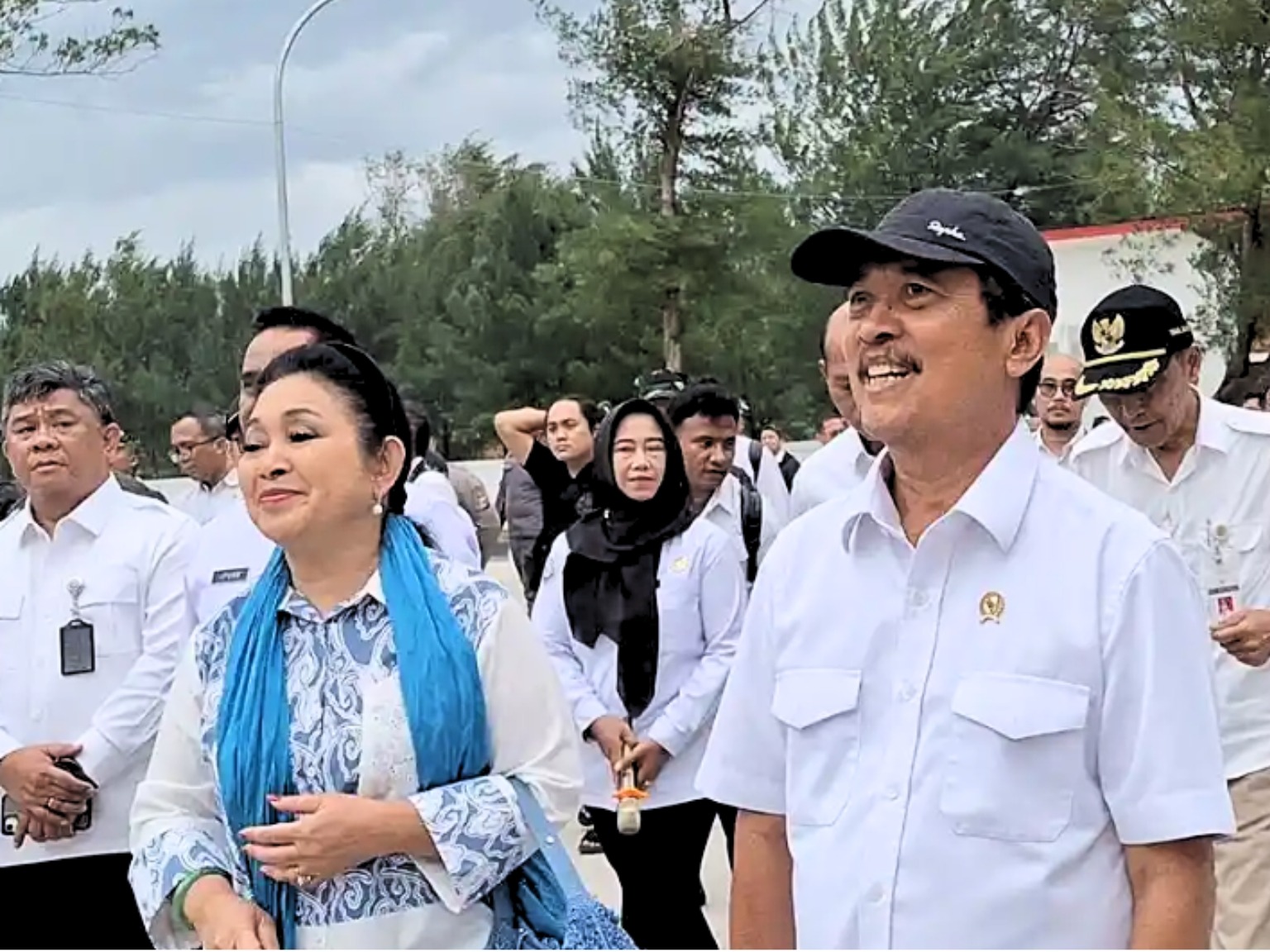 Menteri KP Trenggono dan Titiek Soeharto Tinjau KNMP Bantul, Janjikan SPBN untuk Nelayan