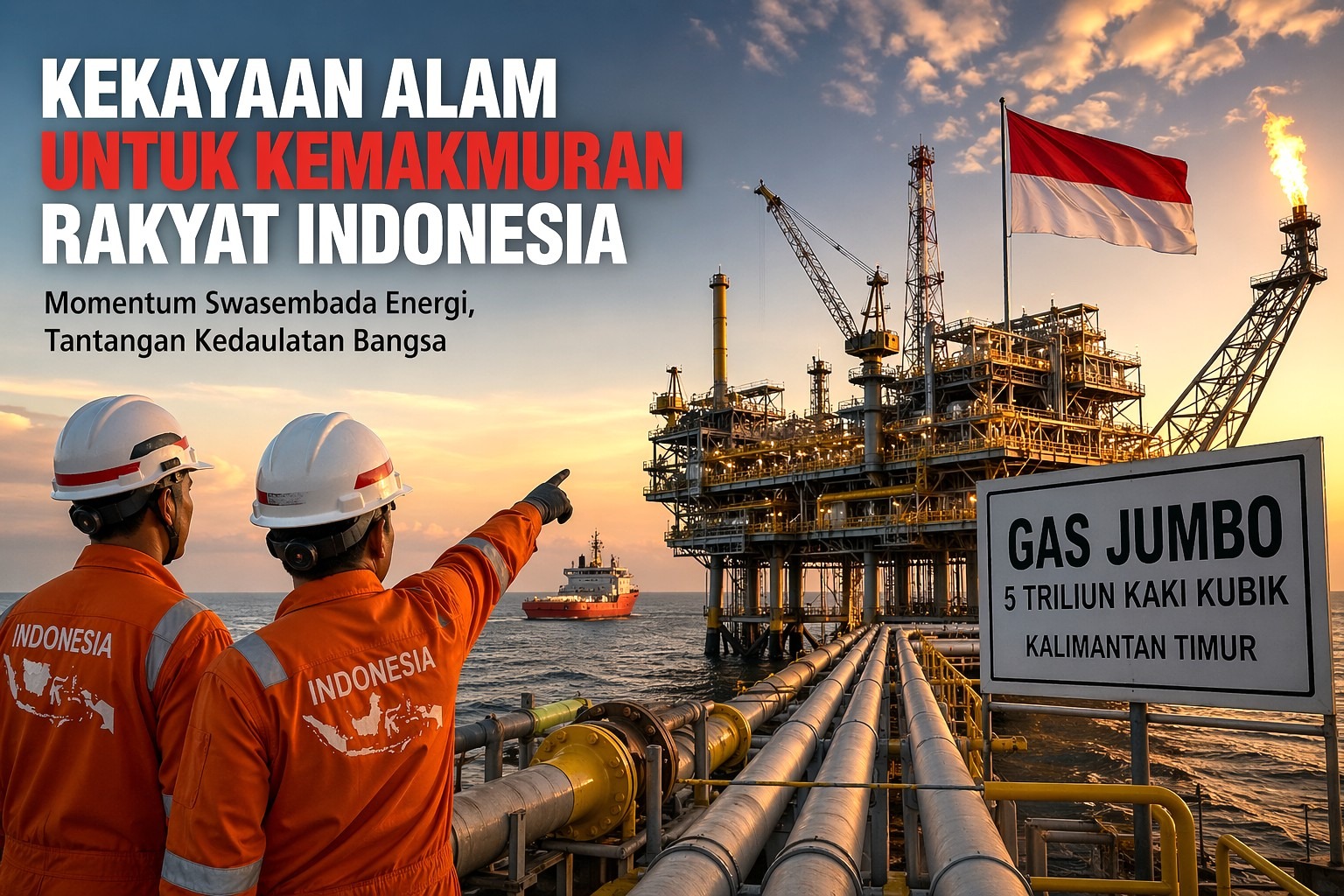 Bukan Omon-omon, Gas Jumbo 5 Tcf Ditemukan di Kaltim, Akankah Indonesia Benar-Benar Bebas dari Impor Energi?