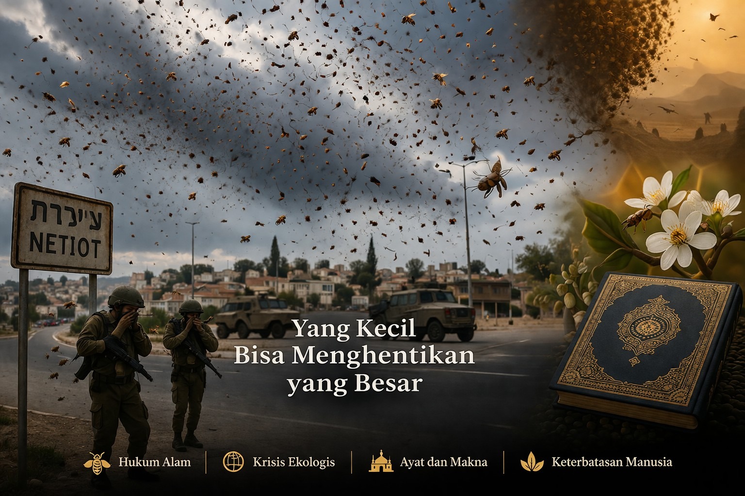 Ayat-Ayat Lebah di Netivot, Israel