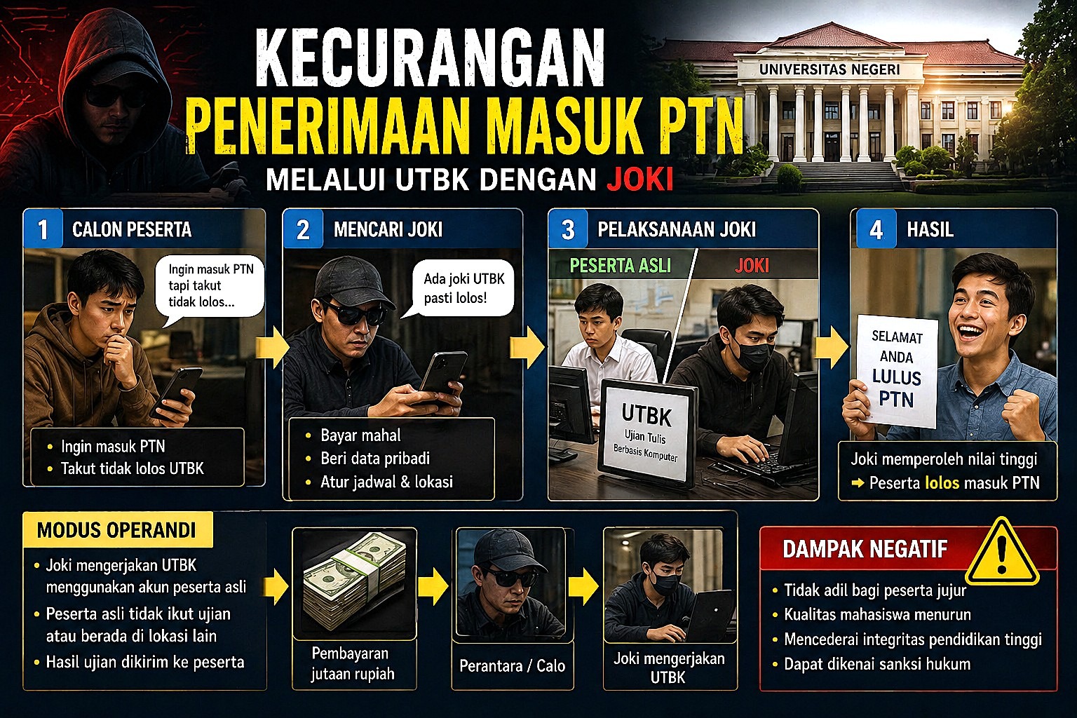 Duh, Mafia Menyerbu Seleksi Mahasiswa Masuk PTN