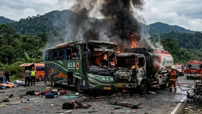 Kecelakaan Maut Bus ALS Tewaskan 16 Orang
