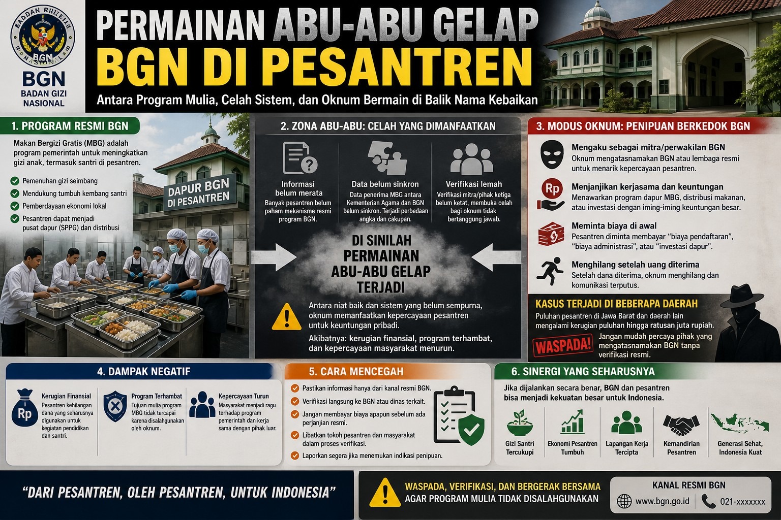 Permainan Abu-Abu Gelap BGN di Pesantren