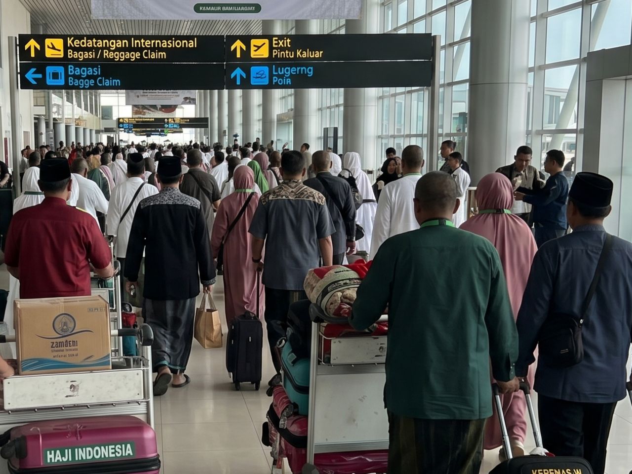 Kepulangan Haji, Bandara Soekarno-Hatta Imbau Keluarga Tidak Jemput Jemaah di Terminal