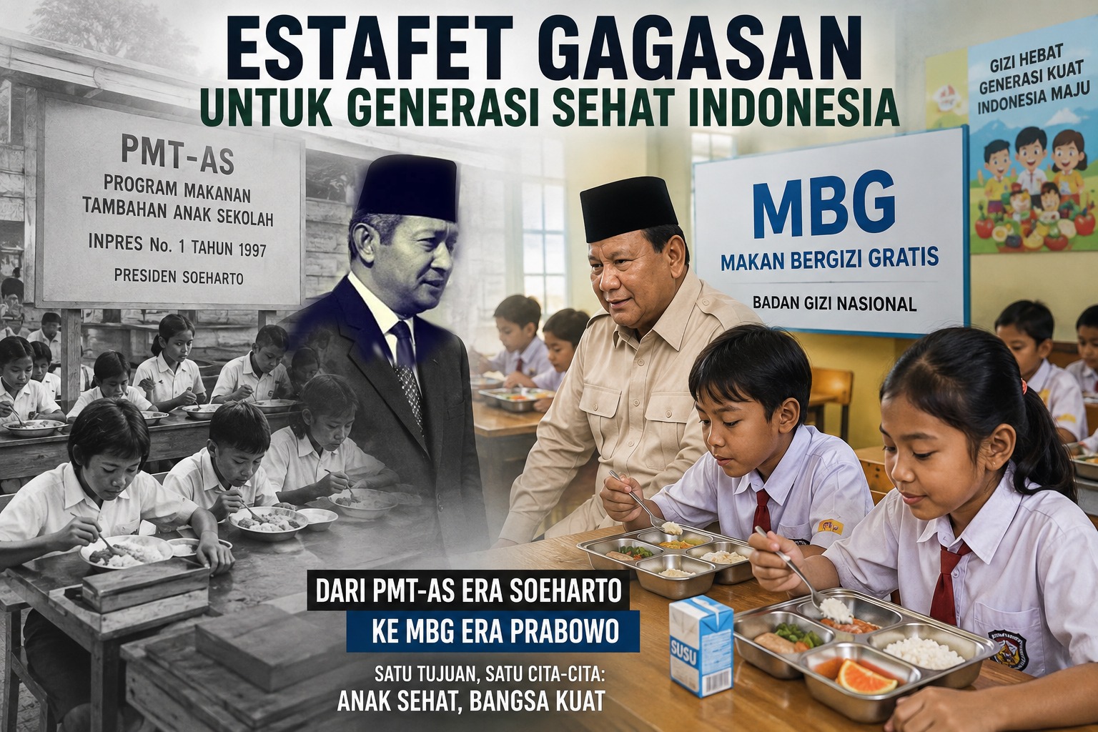 Program Makan Bergizi Gratis, Gagasan yang Pernah Dimulai Soeharto