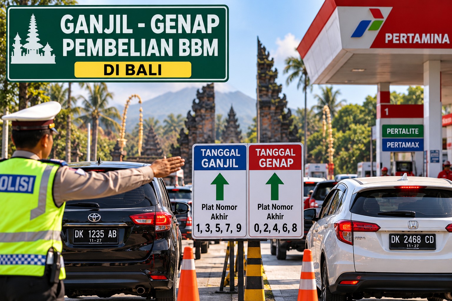 BBM Bali Mulai Diatur Ganjil-Genap 17–19 Oktober, Ini Ketentuan Pengisiannya