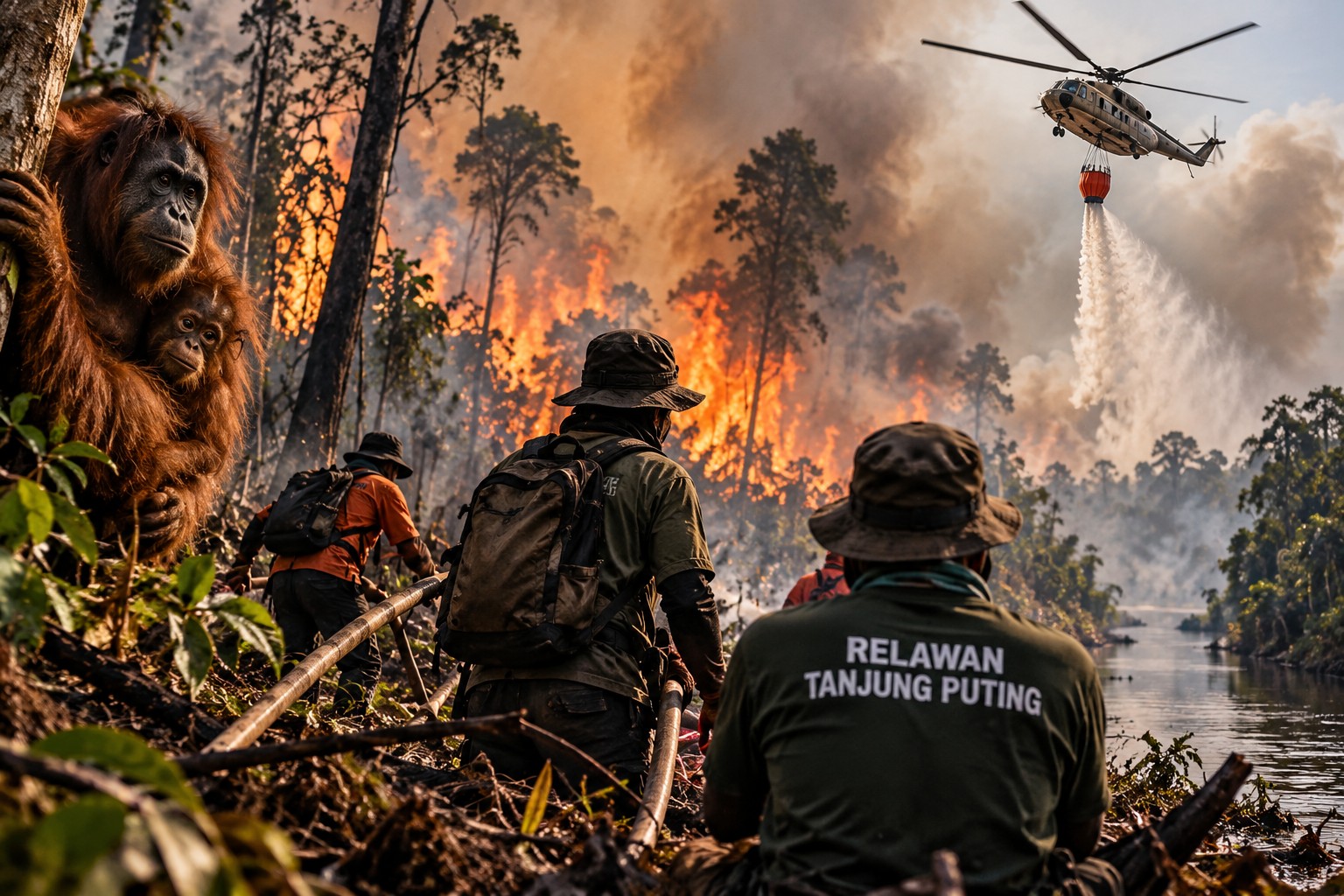 “Kalau Dilanjutkan Percuma”: Relawan Tanjung Puting Angkat Tangan, Surati Presiden Minta Water Bombing