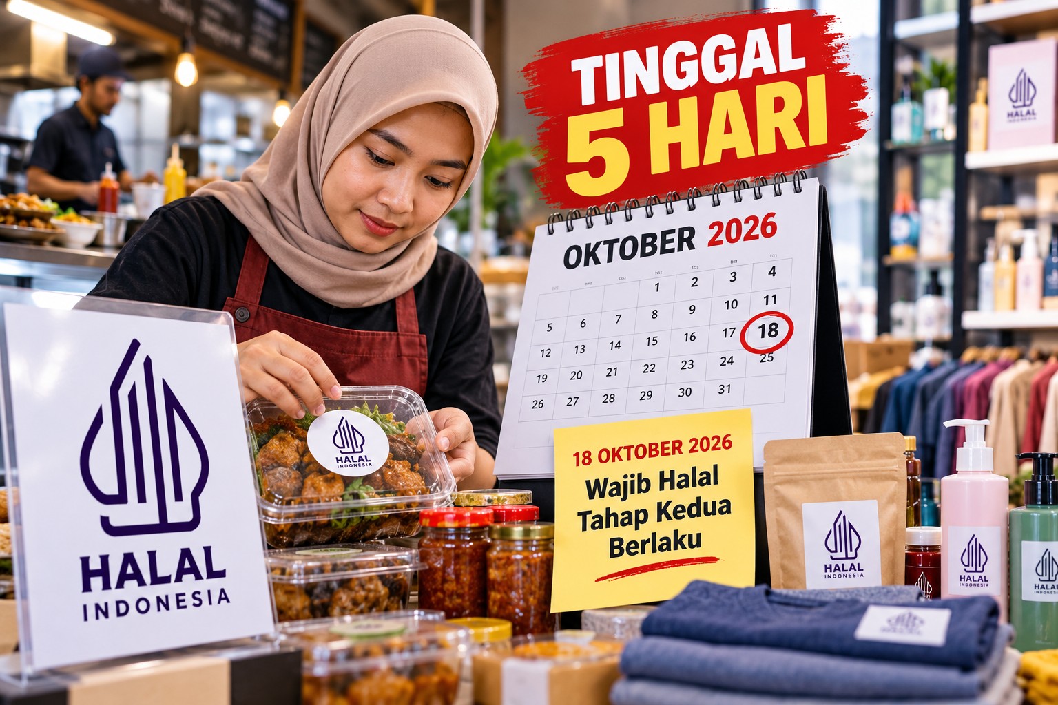 Tinggal 5 Hari: Wajib Halal Berlaku 18 Oktober — Jualanmu Kena Aturannya Nggak?
