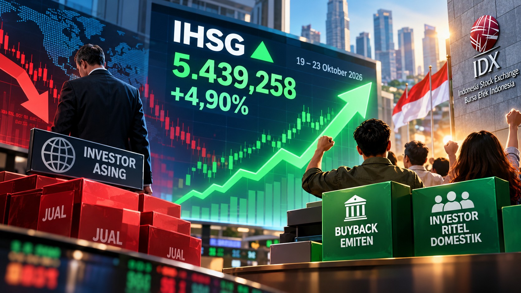 IHSG Naik 4,9% Sepekan, Kok Asing Malah Jualan? Ini Penjelasannya