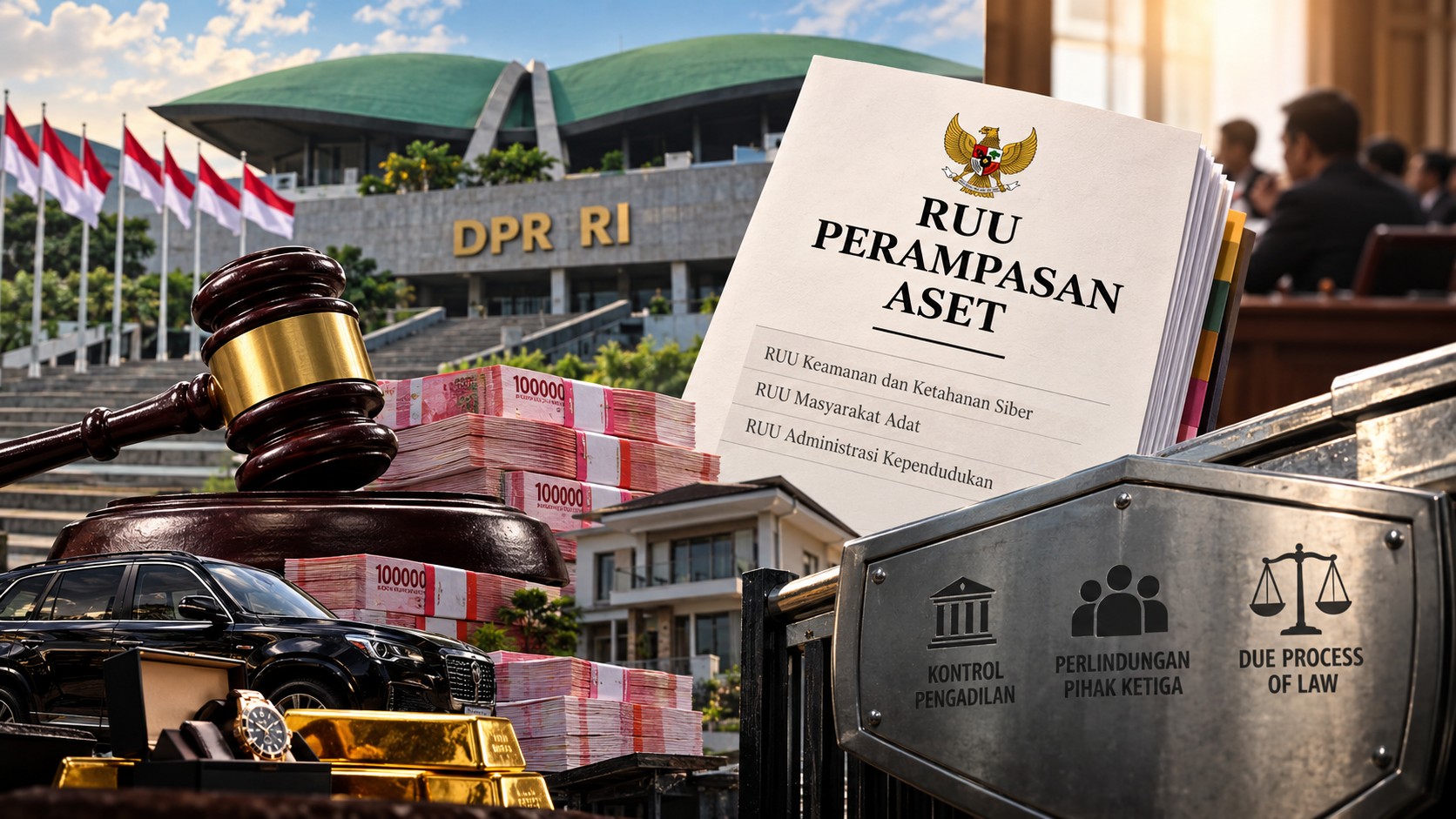 DPR Kebut Empat RUU, Perampasan Aset Ditargetkan Rampung Desember — Tapi Pagar Pengamannya Jangan Lupa