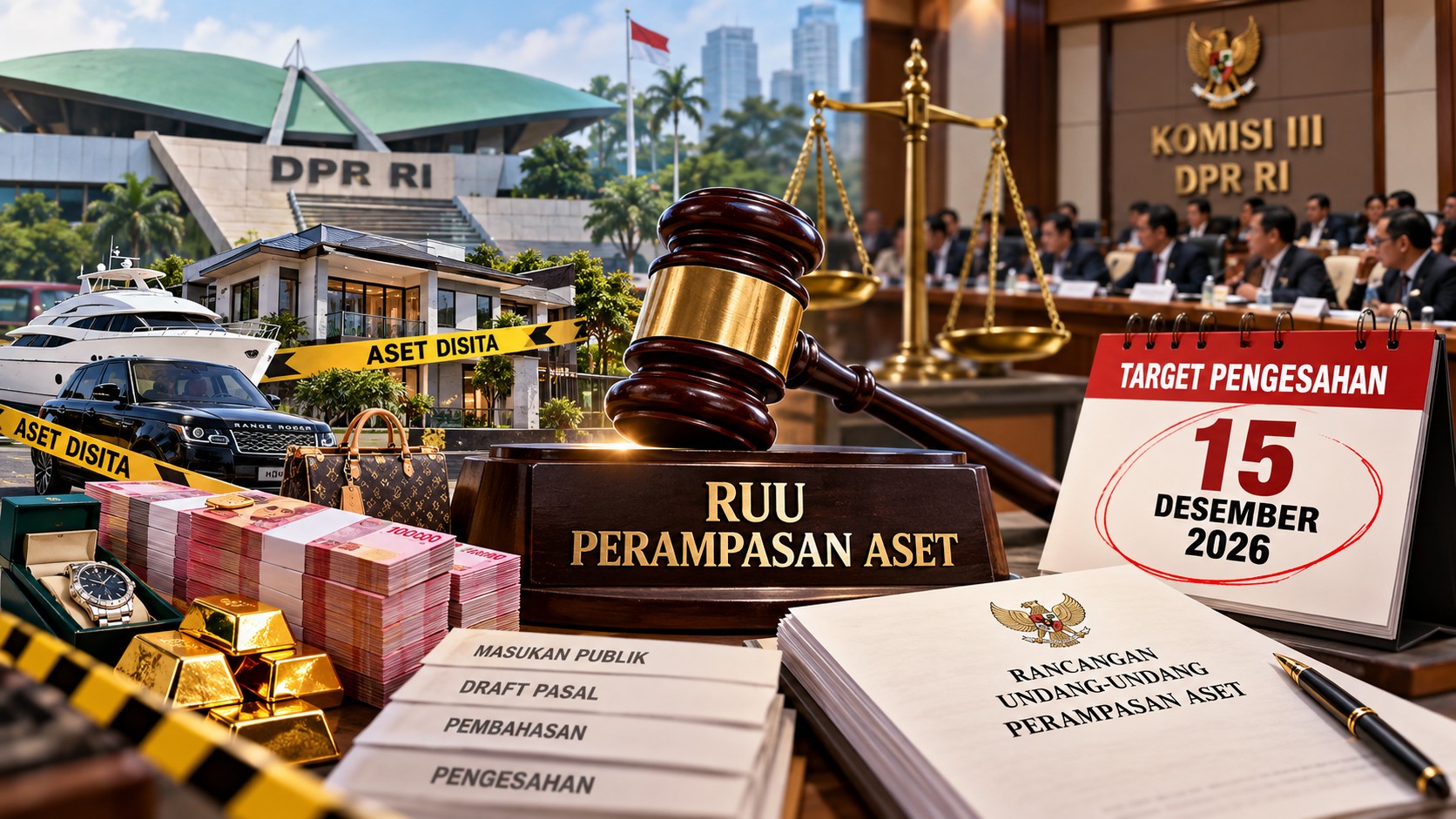 DPR Kebut RUU Perampasan Aset di Masa Reses, Target Ketok Palu 15 Desember