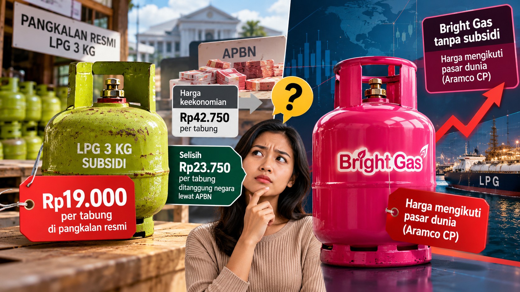 Explain: Kenapa Harga Gas Bisa Naik, Tapi Gas Melon Tetap Rp19.000?