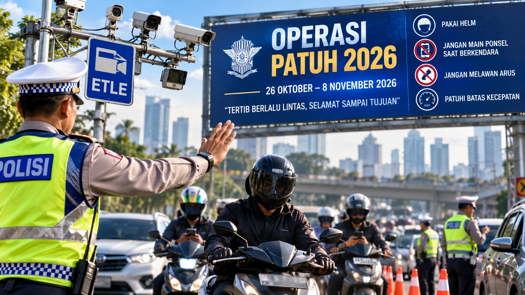 Operasi Patuh 2026 Digelar Serentak, Jatim: Kecelakaan Naik 23 Persen
