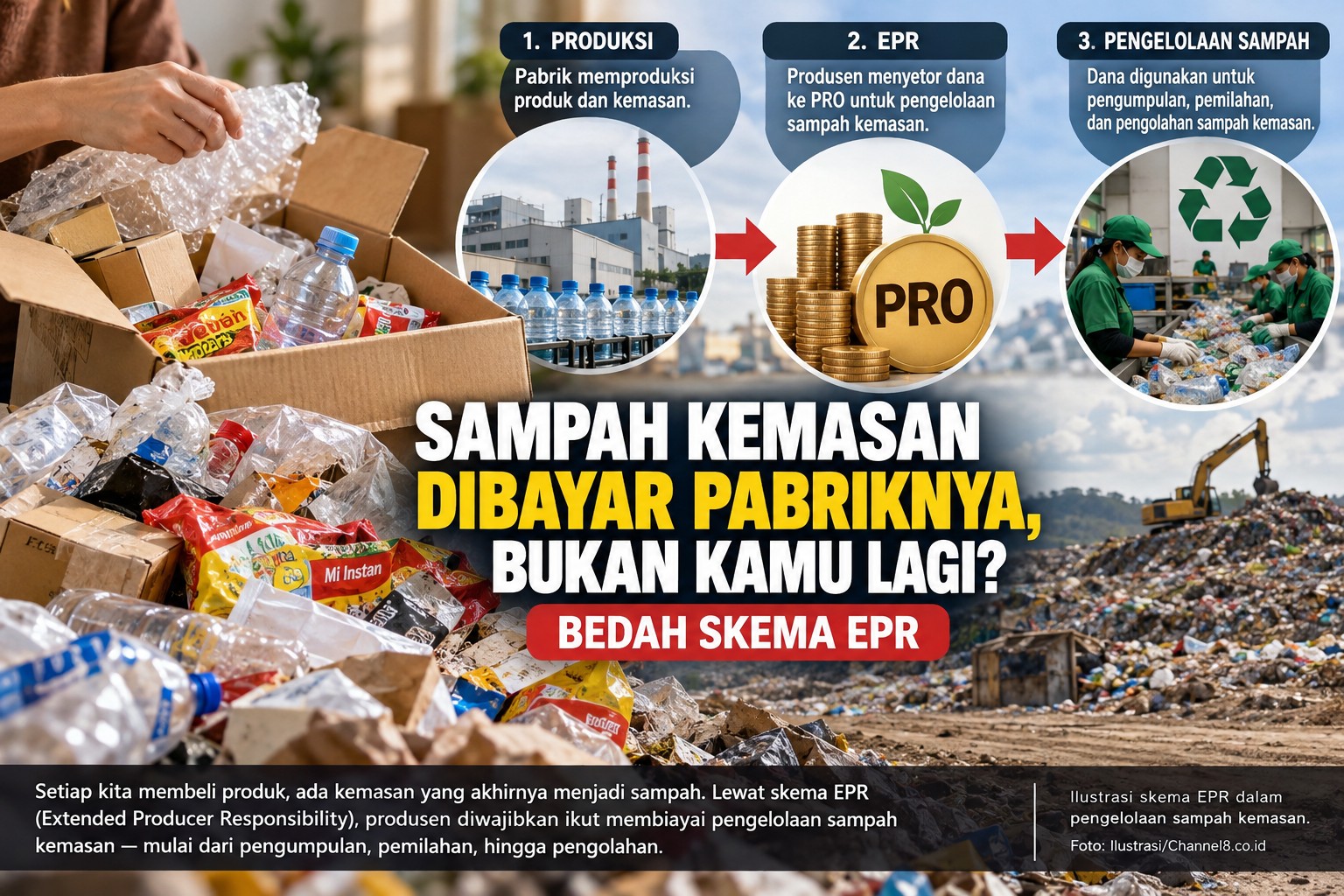 Sampah Kemasan Dibayar Pabriknya, Bukan Kamu Lagi? Bedah Skema EPR