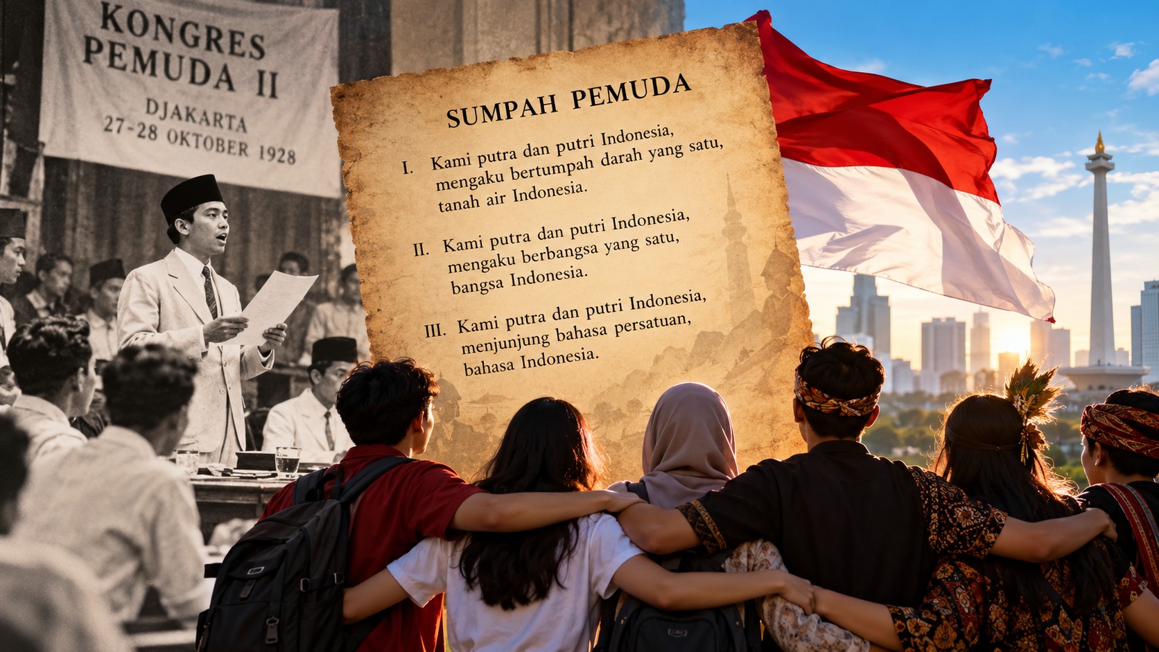 28 Oktober: Sumpah Pemuda ke-98, Apa Isi Ikrar 1928 dan Kenapa Masih Relevan?