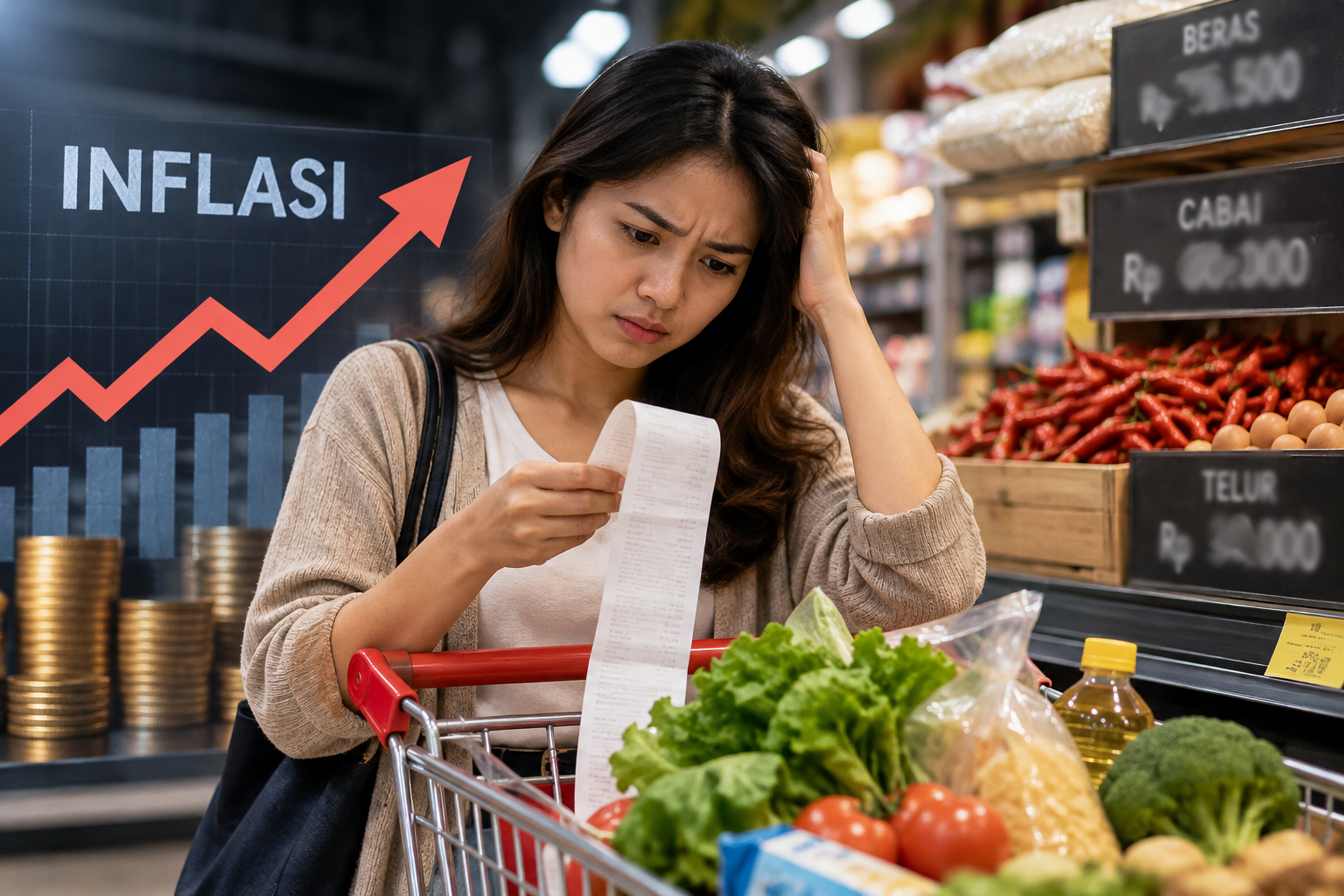 Explain: Inflasi Terkendali, Kok Belanja Tetap Terasa Mahal?